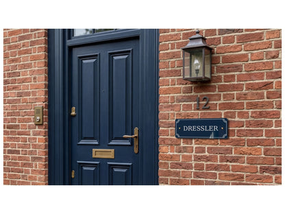 Acrylglas Türschild mit Namen – Hochglänzend, edles Design, witterungsbeständig, individuell gestaltbar - 60-300-004
