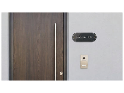 Acrylglas Türschild mit Namen – Hochglänzend, edles Design, witterungsbeständig, individuell gestaltbar - 60-300-018