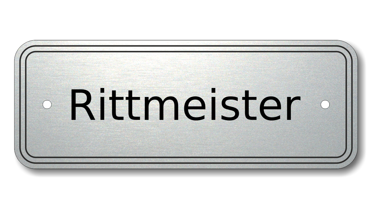 Türschild, Briefkastenschild, Klingelschild, Acrylverbund, Oberfläche Gold gebürstet, Edelstahl gebürstet oder schwarz glänzend - 70-300-005