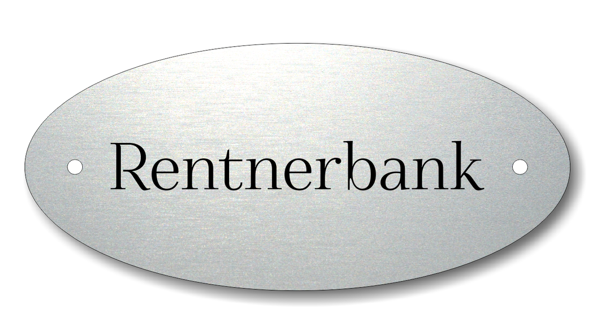 Türschild, Briefkastenschild, Klingelschild, Acrylverbund, Oberfläche Gold gebürstet, Edelstahl gebürstet oder schwarz glänzend - 70-300-016