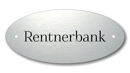 Türschild, Briefkastenschild, Klingelschild, Acrylverbund, Oberfläche Gold gebürstet, Edelstahl gebürstet oder schwarz glänzend - 70-300-016